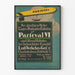 Vintage-Poster Wanddekoration Zeppelin Parseval VI