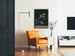 Künstlerischer Poster Passiflorine Elegantes Porträt in Blau