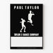 Minimalistischer Poster Paul Taylor Taylor 2 Tanzkompanie