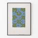 Poster Frieden in Blau und Grün - Grafische Wanddekoration