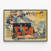 Vintage-Poster Maler und Modelle Pantomime Wanddekoration — gerahmtes Bild an der Wand