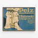 Vintage-Poster Pelz Konfektion J. Kutnewsky für Wanddekoration — gerahmtes Bild an der Wand