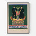 Dekoratives Poster Kostüme und Handwerk der Deutschen Pennsylvaniens