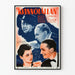 Vintage-Poster Kvinnofällan - Klassische Kinoraumdekoration