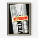 Vintage-Werbeplakat Pervosine, gefaltetes Journal