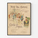 Vintage-Poster Petit Bal Costumé - Musikalische Wanddekoration