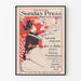 Vintage-Poster Philadelphia Sunday Press 1896 - Patriotische Wanddekoration
