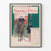 Vintage-Poster Philadelphia Sunday Press Ausgabe vom 10. November 1895