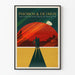 Dekoratives Poster Phobos & Deimos - Futuristische Reise um die Monde des Mars