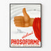 Vintage-Poster Phosoforme Retro-Wanddekoration