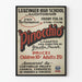 Vintage-Poster Pinocchio Schultheater Leuzinger High School