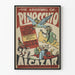 Vintage-Poster Die Abenteuer von Pinocchio - Kinderzimmer Wanddekoration