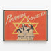 Rumänischer Vintage-Poster Sowjetische Pyramide — gerahmtes Bild an der Wand