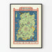 Poster Pirateninsel-Karte – Vintage-Wanddekoration