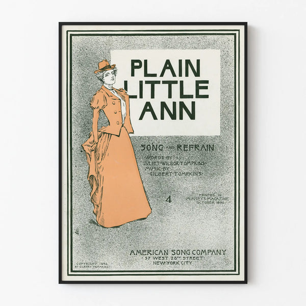 Vintage-Poster Plain Little Ann in grafischer Harmonie