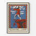 Vintage-Poster Dekorativ Mann Blinder Wäsche Grafisch