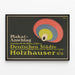 Vintage-Poster Holzhauser Wanddekoration Wandplakat — gerahmtes Bild an der Wand