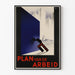 Vintage-Poster Plan van de Arbeid Design Bauhaus
