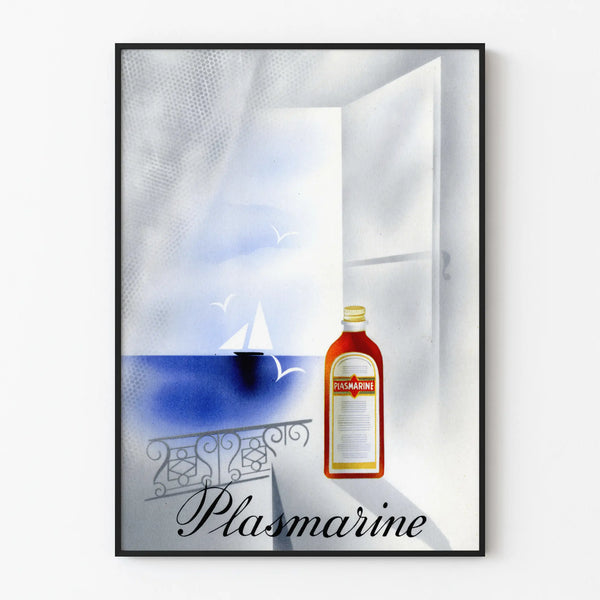 Vintage-Poster Plasmarine Meeresdekoration für die Wand
