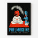Vintage-Poster Pneumogéine Wanddekoration