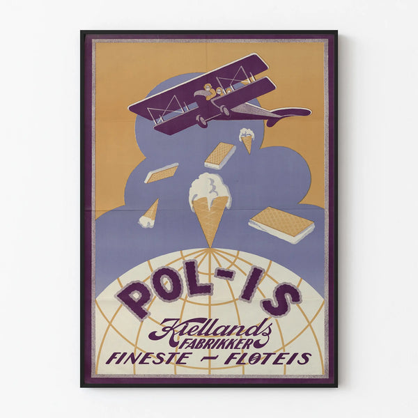 Vintage-Poster Pol-Is Fineste Floteis für Wanddekoration