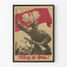 Vintage-Polnisches Militär-Propagandaposter
