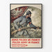 Vintage-Poster der Polnischen Armee in Frankreich - Historische Wanddekoration
