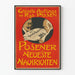 Vintage-Poster Posener Neueste Nachrichten Wanddekoration