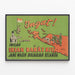 Vintage-Poster Irian Barat - Historische Karte Indonesien — gerahmtes Bild an der Wand