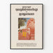 Gedenkposter zum 250. Geburtstag des Buddha mit Tempel und Mönchen