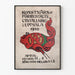 Kunst-Ausstellungsplakat in Uppsala 1910 - Vintage-Wanddekoration