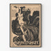 Poster Skizze Jugendstil schwarz und beige für Wanddekoration