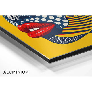 Pop Art Bild - Pop Gesicht | Kunstdruck Wanddekoration Bild Plakat Kopie