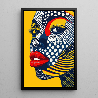 Pop Art Poster - Pop Gesicht