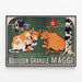 Vintage-Poster Bouillon Maggi - Retro-Wanddekoration — gerahmtes Bild an der Wand