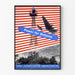 Vintage-Poster Power for Defense – Militärische und patriotische Wanddekoration