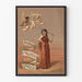 Vintage-Poster Prang's Valentine Cards mit Frau und Engeln