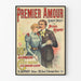 Vintage-Poster Premier Amour - Romantische Wanddekoration