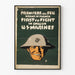 Militärposter US Marines Erste im Einsatz - Vintage-Wanddekoration