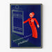 Vintage-Werbeplakat Lactobyl rot und blau