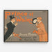 Vintage-Poster Prince of Wales modisch männlich Berlin — gerahmtes Bild an der Wand