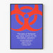 Biohazard-Poster für die Wanddekoration in einem medizinischen Labor