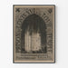Plakat des Gefängnisses von Ludwig XVI. am Turm des Tempels – Blick auf die Wiesen des Trocadéro