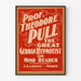 Vintage-Poster Prof. Theodore Pull, deutscher Hypnotiseur