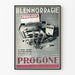 Vintage-Werbeplakat Progone - Retro-Medizinische Wanddekoration