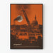 Vintage-Poster Fortschritt - Verschmutzung und Urbanisierung