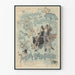 Vintage-Poster Spaziergang der Nachtwandler Wanddekoration