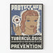 Vintage-Poster Tuberkuloseprävention – Wanddekoration für öffentliche Gesundheit