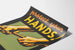 Vintage-Poster "Protect Your Hands" für industrielle Wanddekoration