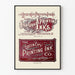 Vintage-Poster Queen City Printing Ink Co. Leuchtendes Rot